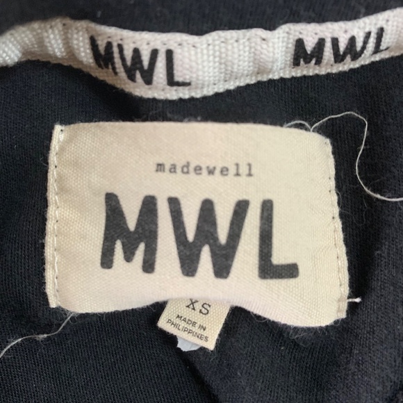 Madewell MWL Black T-Shirt Top Size XS - Minimalist Style - Picture 5 of 8